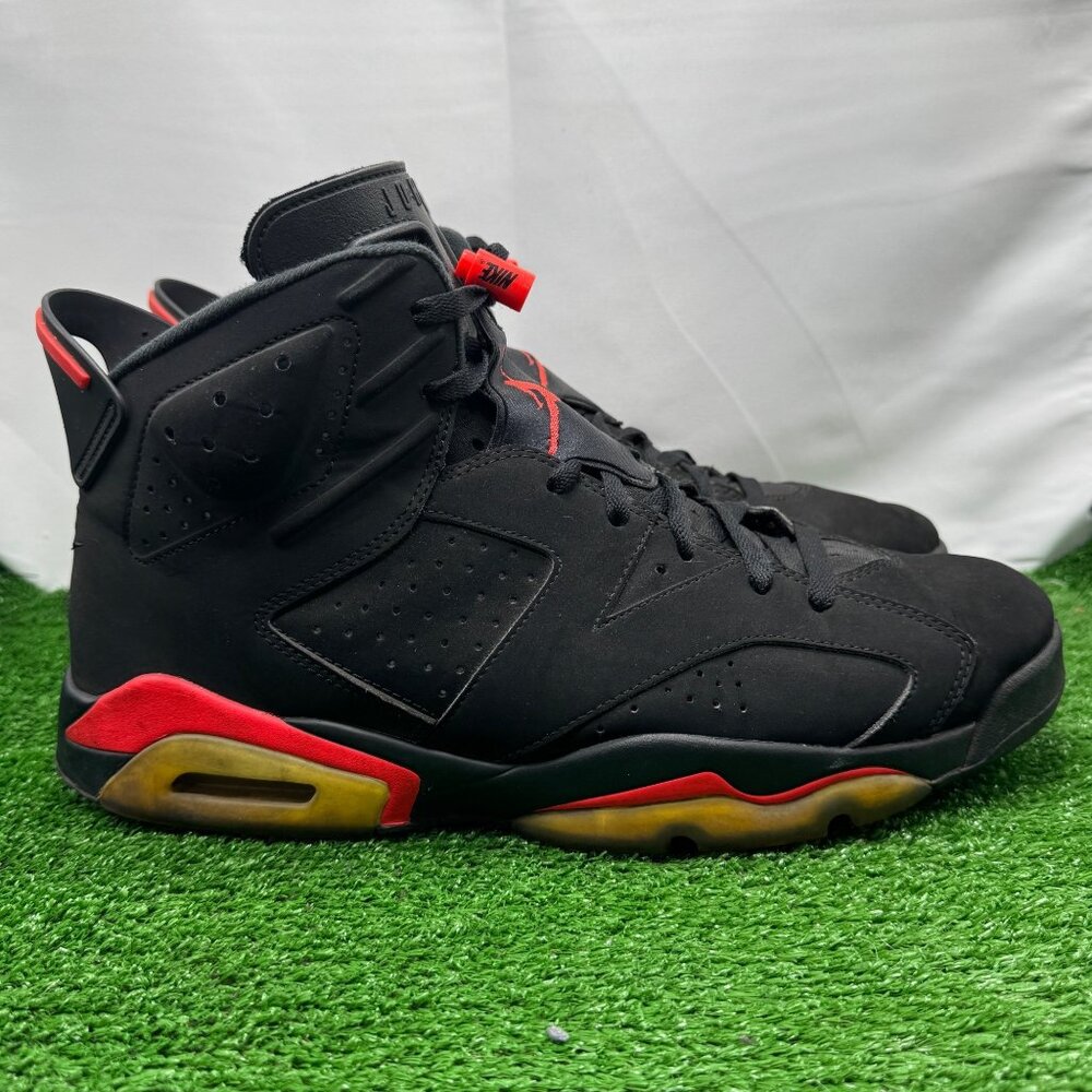 Nike Air Jordan 6 Retro Infrared 2019 Men's Size 14 Black Red 384660-060 No Box